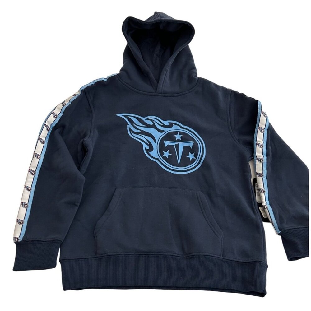 Tennessee Titans Youth 10 12 Hoodie Blue Sweatshirt NFL Football Boys Logo New